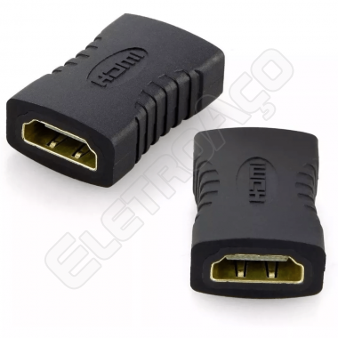 CONECTOR EMENDA HDMI FEMEA/FEMEA GOLD