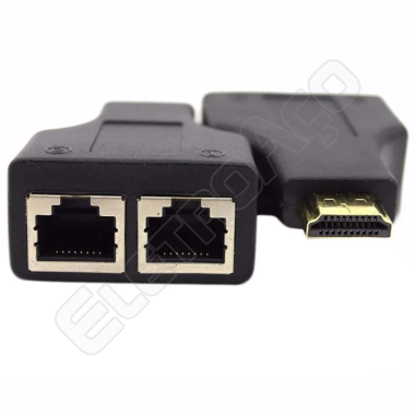 EXTENSOR HDMI VIA CABO DE REDE 30 MTS RJ45 BY CAT-5E/6 2VIAS