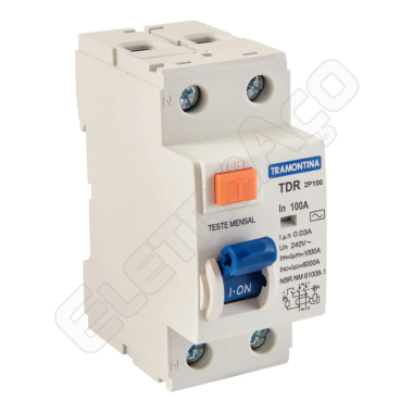 INTERRUP.DIFER.RESID.TDR-2P100 CL AC1P+N100A 30MA 6KA (REF 58014074)