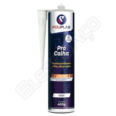 SELANTE VEDA CALHA CINZA 400GR - POLIPLAS