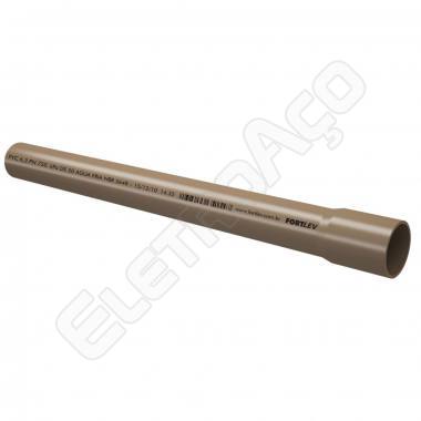 TUBO SOLDAVEL 25MM (CANO DE AGUA 3/4) - 6M FORTLEV