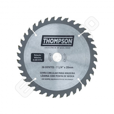 DISCO DE CORTE P/MAD 7.1/4 X 36D - THOMPSON (REF. 871)