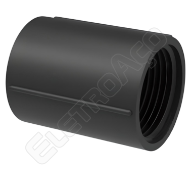 LUVA C/ ROSCA 1.1/4 PVC PRETO