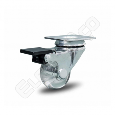 RODIZIO GIRATORIO 3904 PLACA/RODA GEL GLPF 138 PVC COLSON