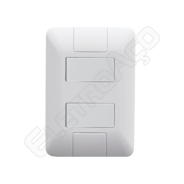 CJ 2 INTER. SIMPLES 6A ARIA BR (INTERRUPTOR DUPLO) - TRAMONTINA (REF. 57241040)