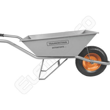 CARRINHO DE MAO 65L CAÇAMBA QUAD. REFORÇ. C/BRACO METAL. E PNEU MACIÇO - TRAMONTINA (REF. 77714235)